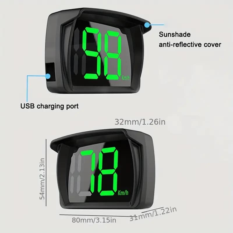 [Cross-border] New Y03 Car HUD Head-Up Display Universal GPS Speedometer HUD Cross-border Exclusive