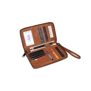 Cross-border New RFID Anti-magnetic Money Clip Zipper Passport Bag Document Holder Ticket Organizer Multi-function Passport Wallet