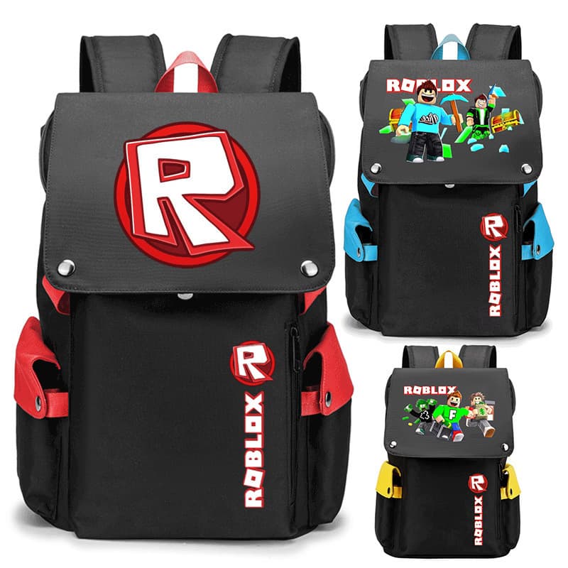 Roblox schoolbag Roblox virtual world peripheral men's and women's backpacks large-capacity casual computer bags