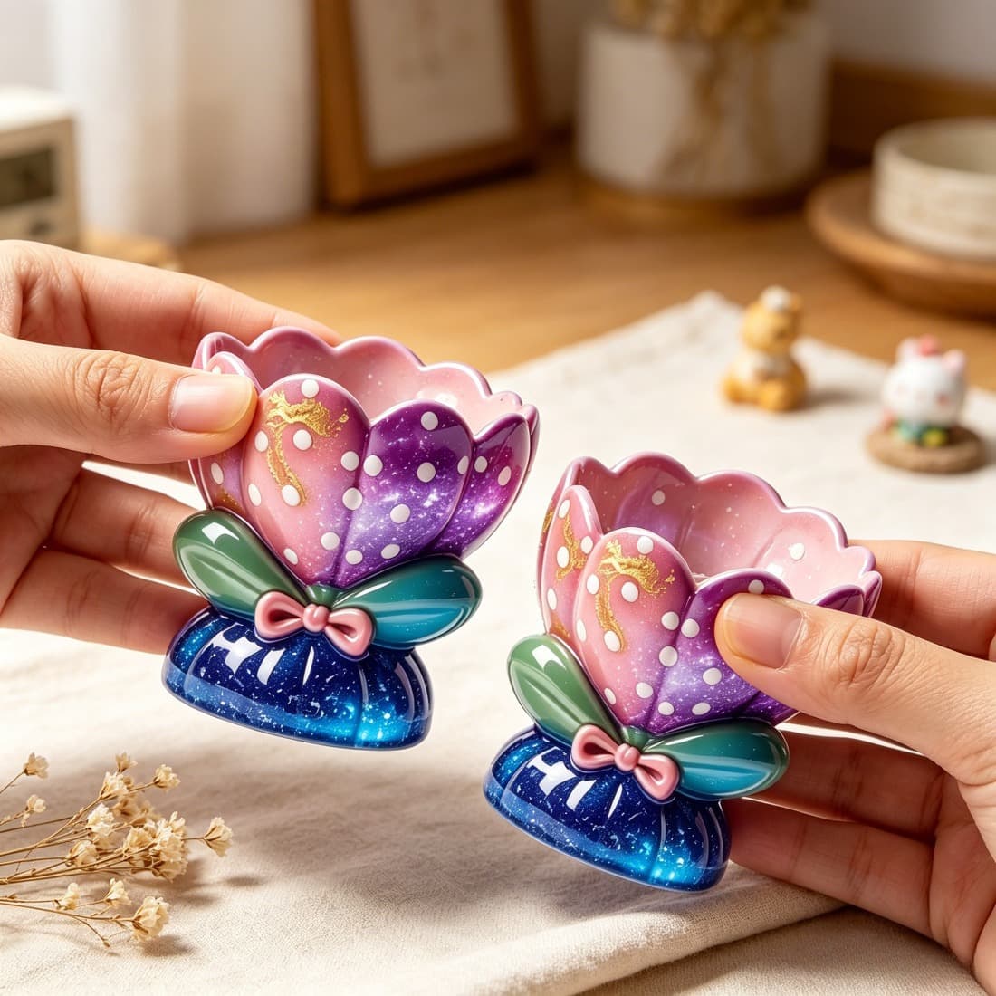 Cross-Border Best-Selling Tulip Storage Silicone Mold for Aromatherapy Candles and Plaster DIY