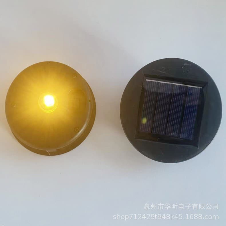 Spot solar battery box iron lantern accessories electronic accessories plastic round light box solar light housing