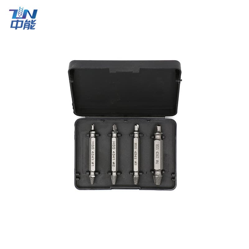 Broken Screw Extractor, Stripped Screw Remover, Titanium-Coated Removal Tool, Double-Ended Screw Extractor