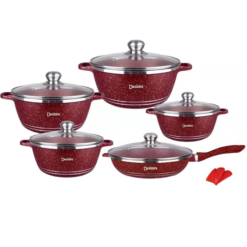 12-Piece Maifan Stone Non-Stick Cookware Set Gift Pot Soup Pot Set