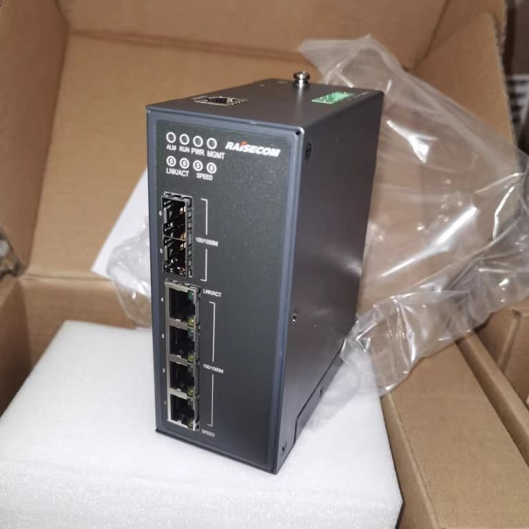 Brand new original Raisecom Gazelle S1000i-2GF-4GE-LI-AC industrial switch (rail mount)