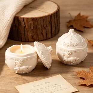 Nordic Spiral Horse Ball Candle Cup, Epoxy Mold, Succulent Pen Holder Decorative Storage Box Figurine Silicone Mold