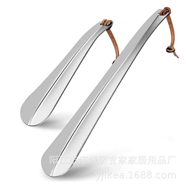 Amazon Best Seller Stainless Steel Shoehorn, Thickened Shoehorn, Extended Shoelift, Shoe Fitting Tool 18-30CM