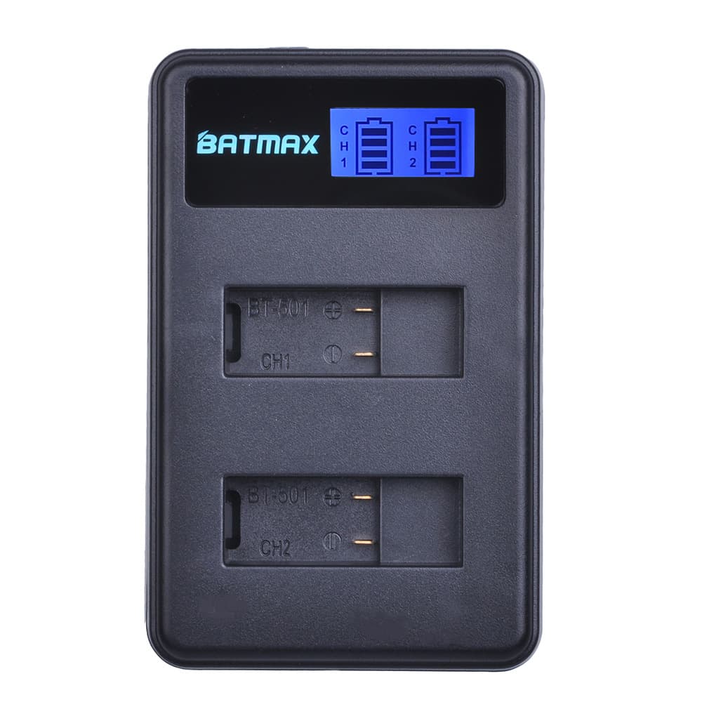 Compatible with GoPro Hero 5/6/7/8 Action Camera Battery Smart Dual Charger