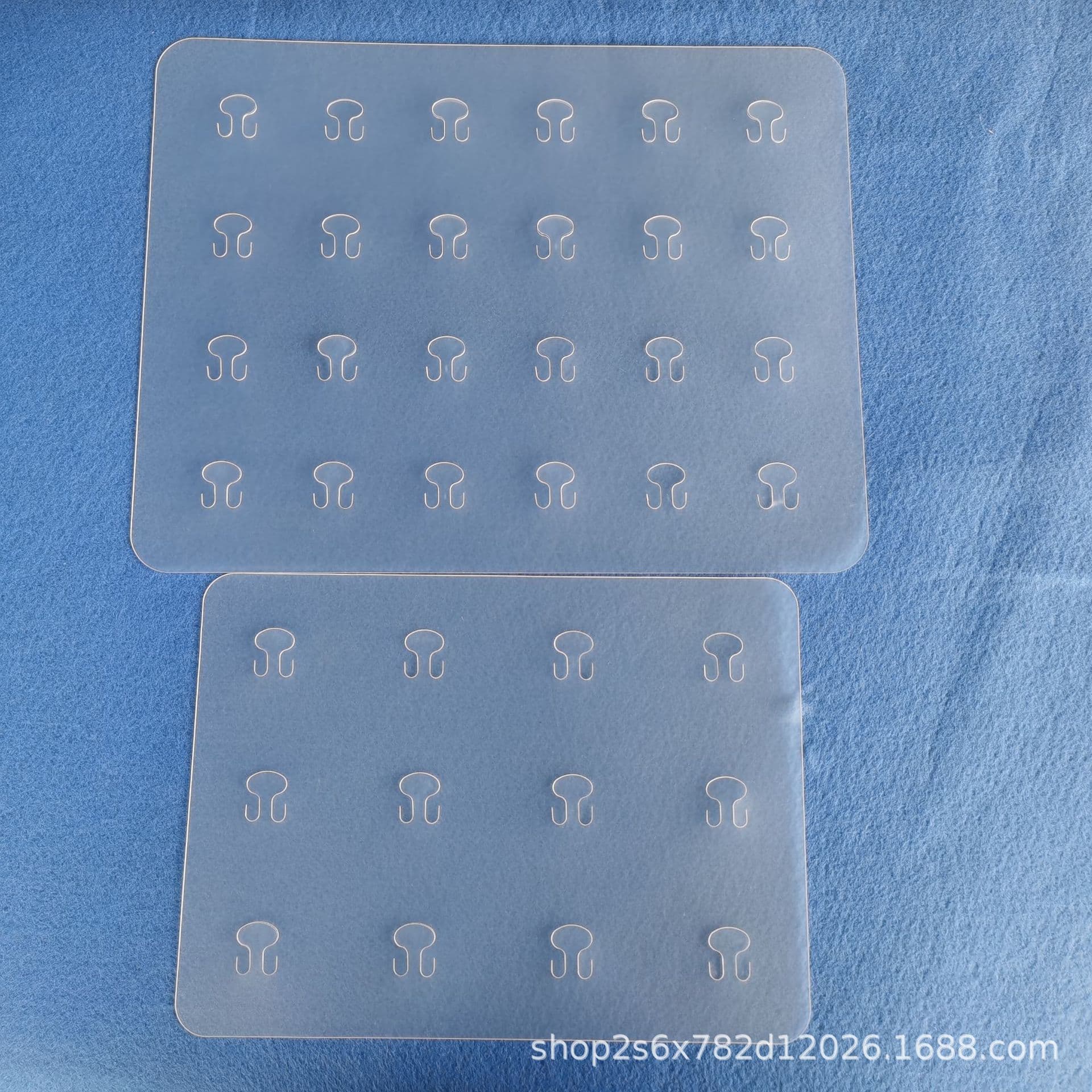 339*263mm badge PP plastic hanging board, 48-hole display board for fan merchandise collections.