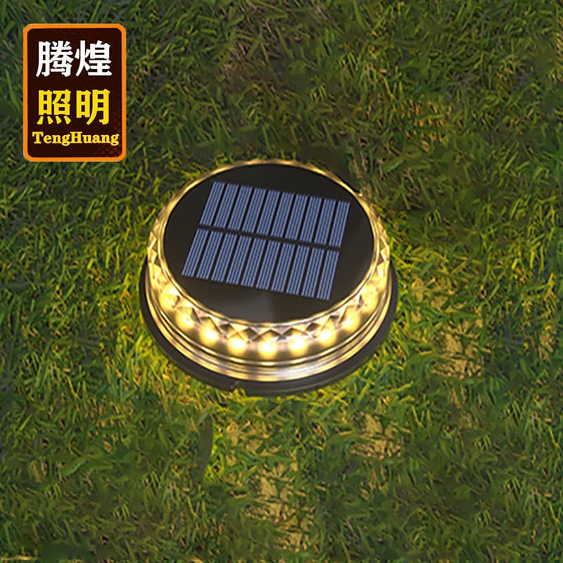 New Solar LED Ground Light, Outdoor Garden Courtyard Spike Solar Lawn Light