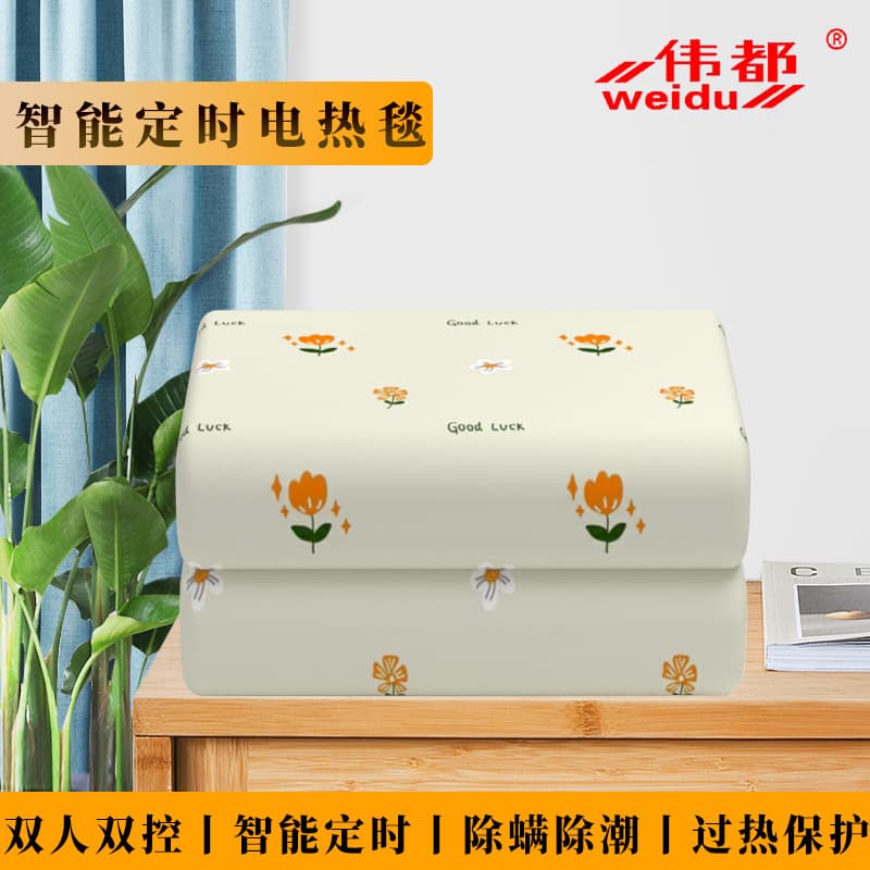 Lightning Warehouse Electric Blanket Single/Double Electric Mattress Pad Dual Control Temperature Adjustable Home Smart Timing Winter Warmth Student Dormitory