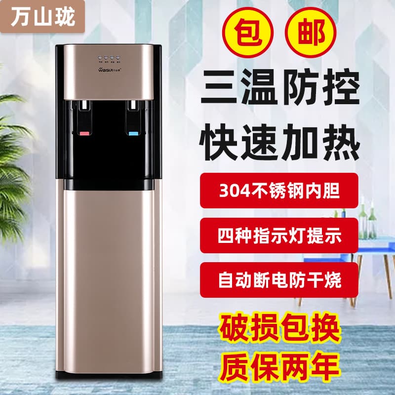 Water Dispenser Lower Type Ice Heat Anti-dry Burning Mute Energy Saving Household Office Dual-purpose Instant Heat Vertical Water Dispenser