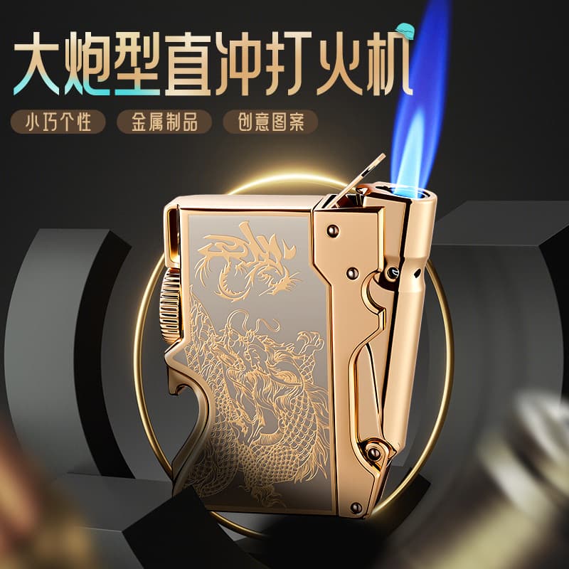 Creative cool design, electroplated pattern multifunctional bottle opener design windproof lighter