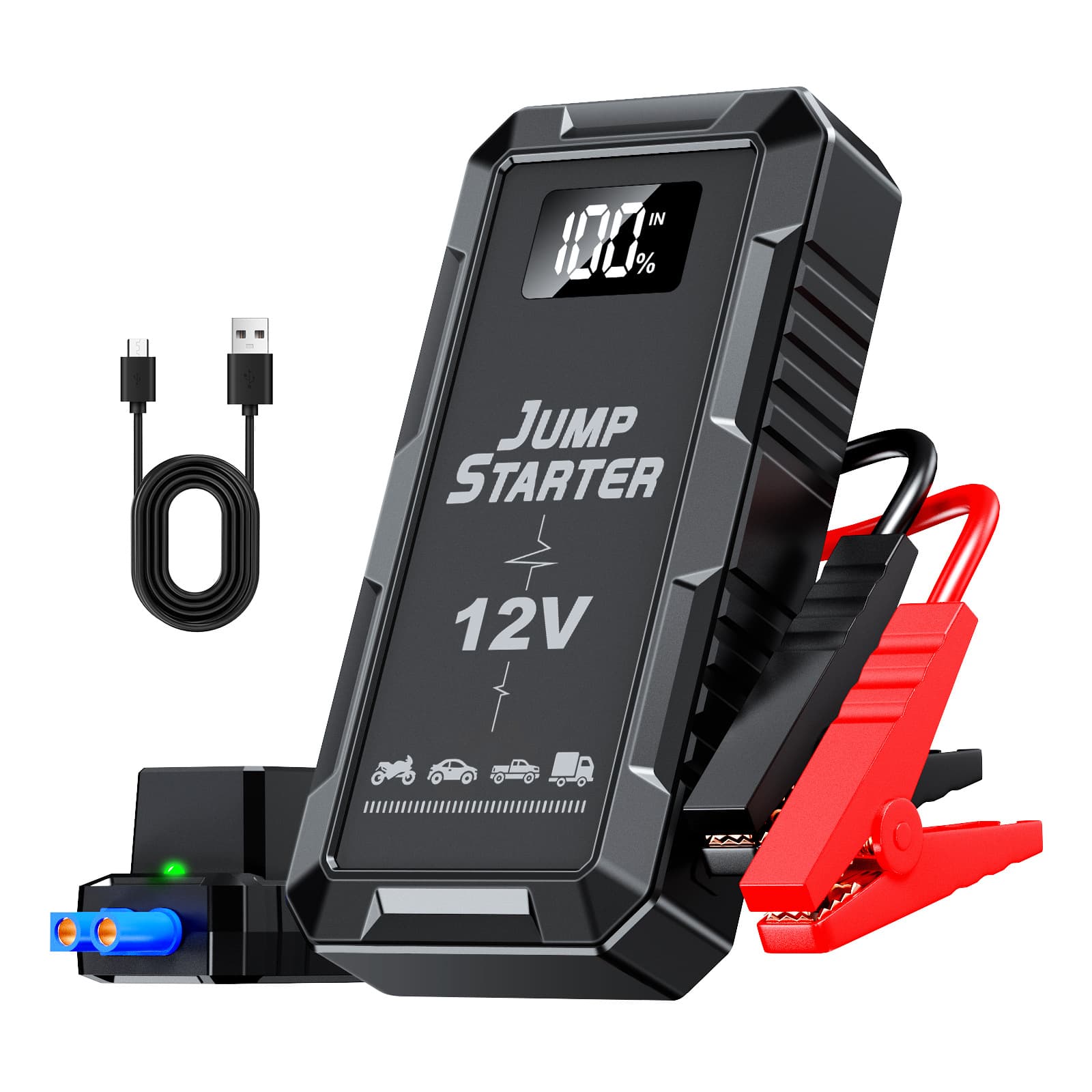 AliExpress Car Emergency Jump Starter 12V 4000A Large Capacity Vehicle Battery Booster Power Pack