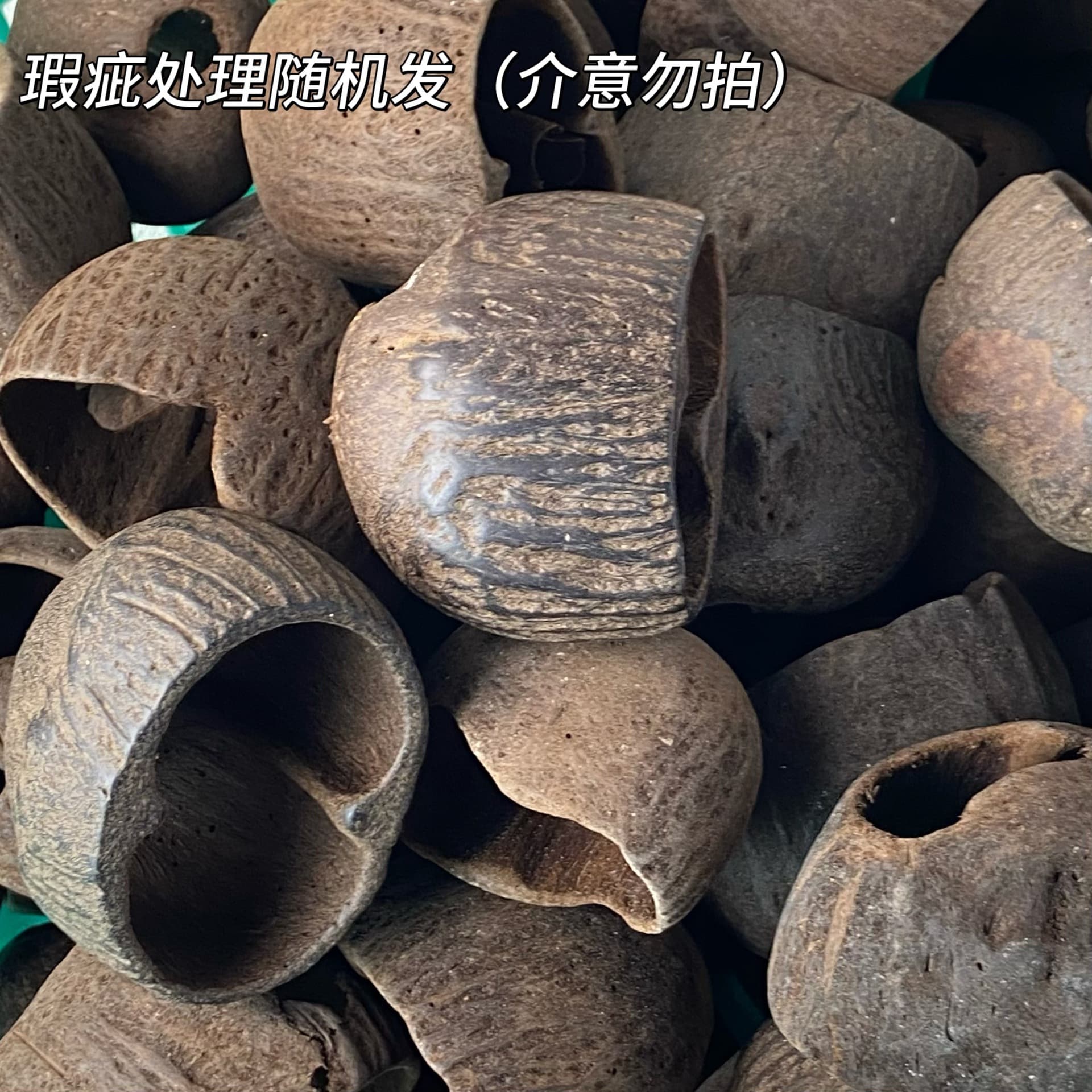 Natural plant fruit Salin, slightly flawed, bulk healing sound wind chime DIY craft material kit