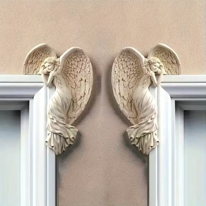 Cross-Border Nordic Style Redemption Angel Door Frame Ornament, Awakening Angel Wings Art Hanging Decoration Door Frame Decoration