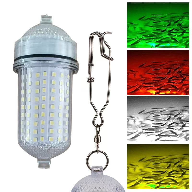 Cross-border Hot Selling LED Underwater Fish Attractor Light Battery-operated Fish Gathering Light Professional Fishing Lamp