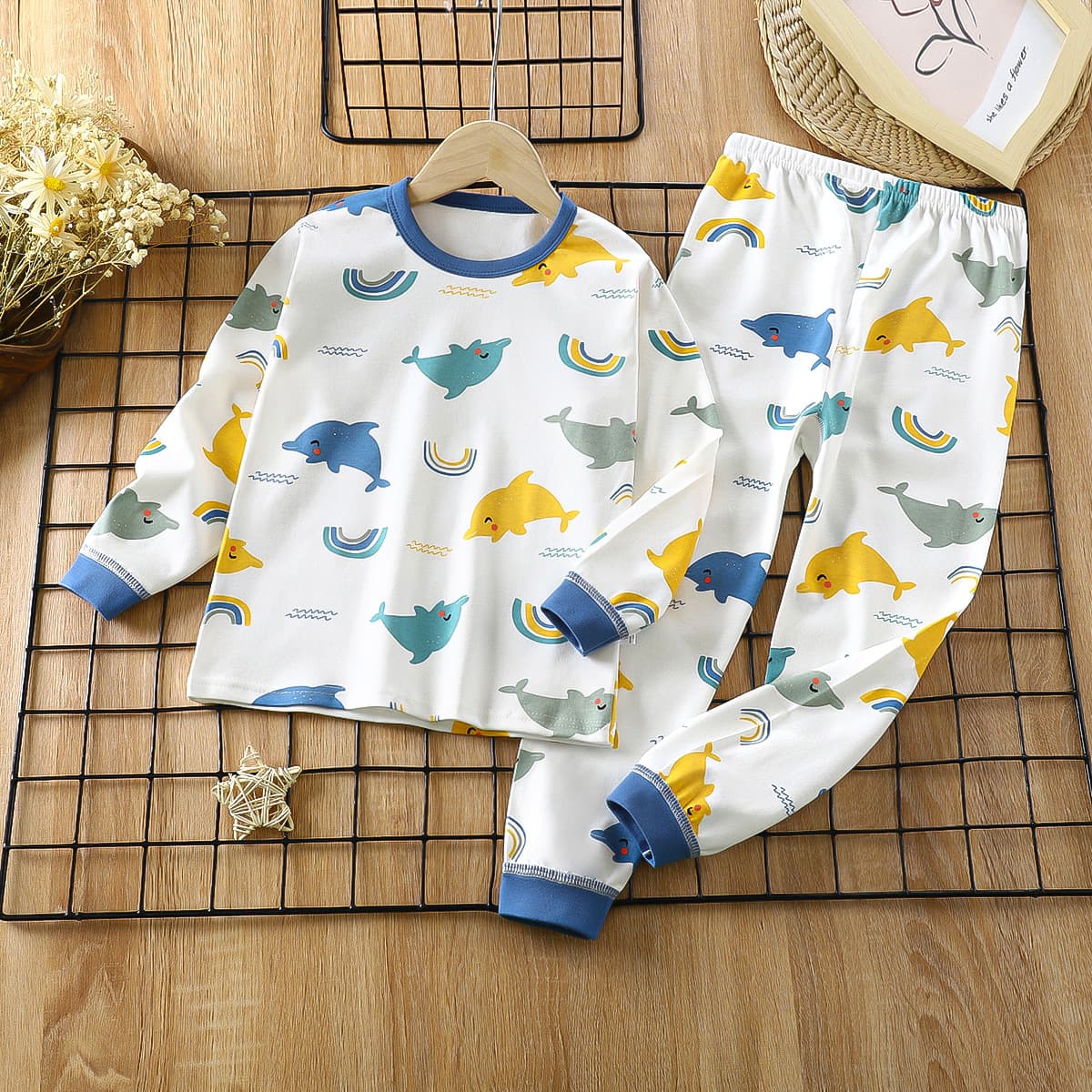Children's Autumn Loungewear Wholesale New Children's Underwear Set Pure Cotton Baby Autumn Clothes and Pants Infant Pajamas
