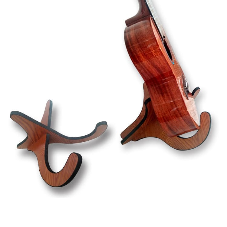 Ukulele Stand Violin Wooden Instrument Stand Folding Vertical Holder for Ukulele Small Guitar