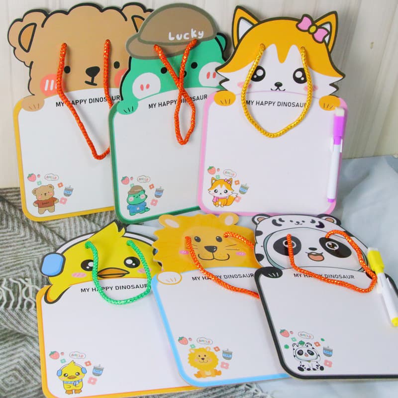 Cartoon Whiteboard Creative Stationery Student Doodle Drawing Board Home Memo Board Reusable Erasable Writing Practice Board Wholesale