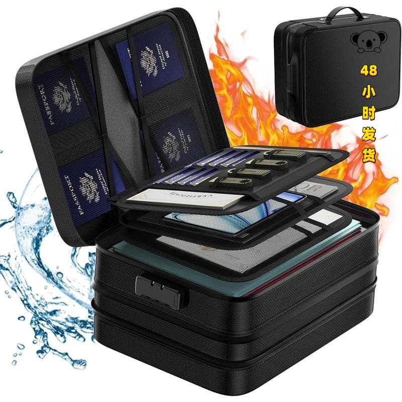 S 32504 Fireproof Document Bag Waterproof and Fireproof Storage Bag