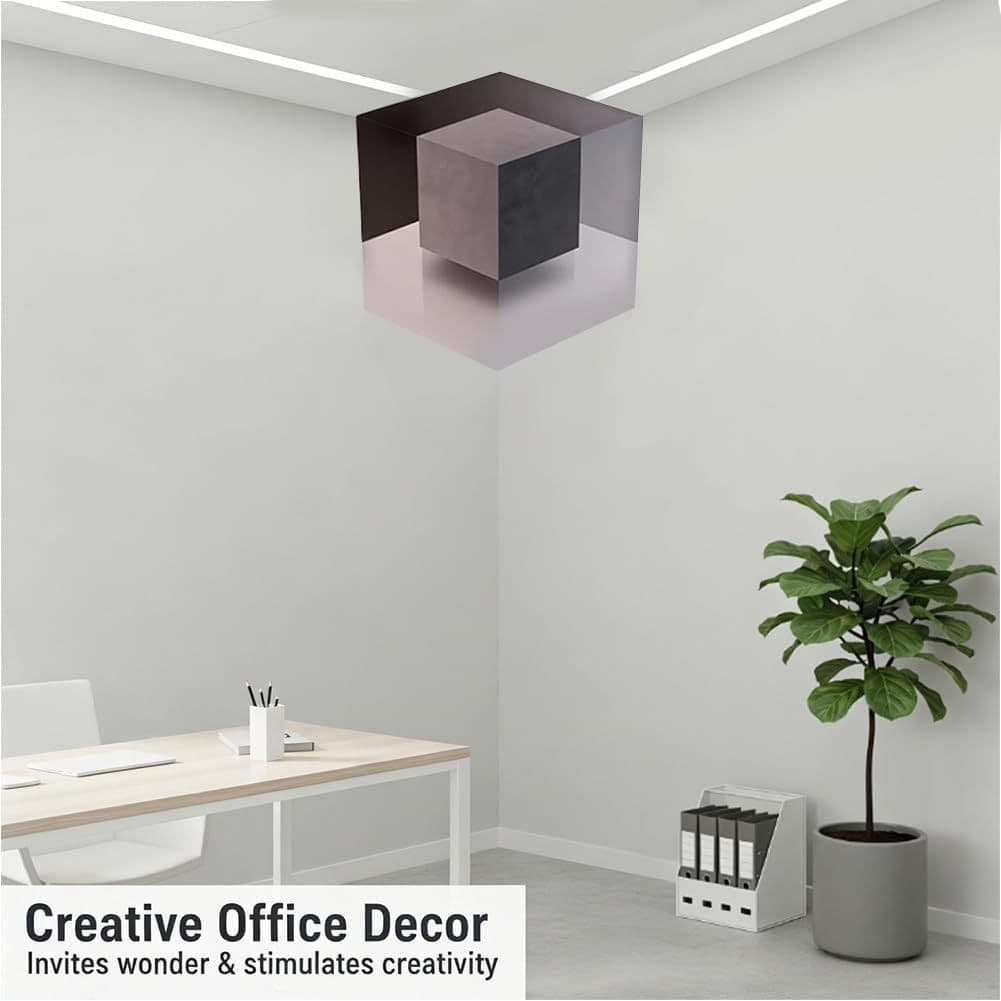 In Stock 3D Wall Art Optical Illusion Corner Wall Decal