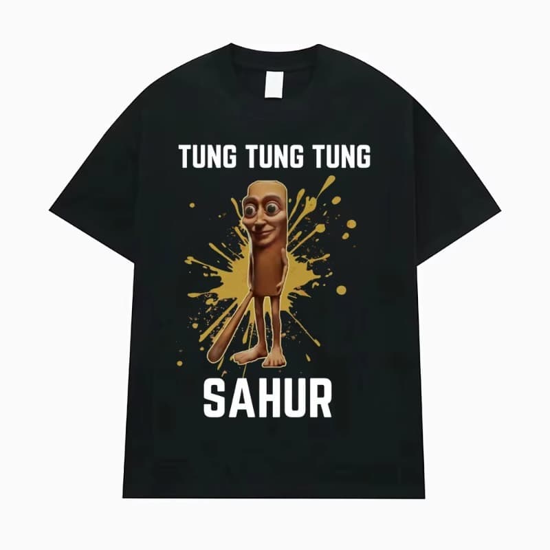 Tung Tung Sahur Fun Baseball Bat Fans T-shirt Men's and