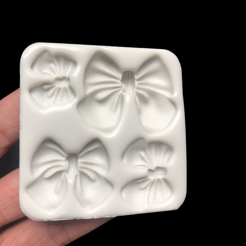 Large and Small Bow Mold for Cake Dessert Decoration Fondant Chocolate Decoration Accessories Resin Polymer Clay Handmade Tool