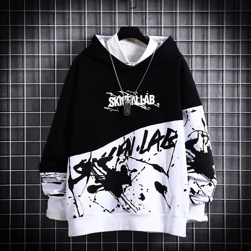 Japanese Hip Hop Hoodie for Men, Trendy Long-Sleeve Top, Ins Spring/Summer New Loose Jacket, Streetwear Hoodie