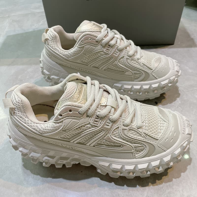 2024 New Durian Shoes Women Low Top Chunky Dad Sneakers Round Toe Lace-up Casual Shoes Trendy Height Increasing Sports Shoes