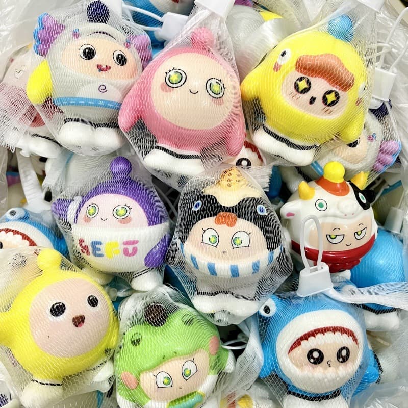 Student Reward Small Gifts Egg Squishy Toys Children Kindergarten Prizes Birthday Presents Trendy Cartoon Items
