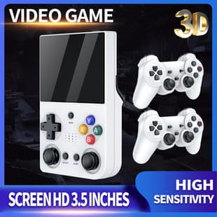 M21 Handheld Console 3.5-inch HD PS1 Game Console, Connectable to TV, Supports Two-Player Dual Play