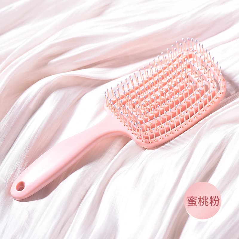 Large Curve Hollow Arc Massage Comb for Women, Detangling Hairbrush with Ventilated Design