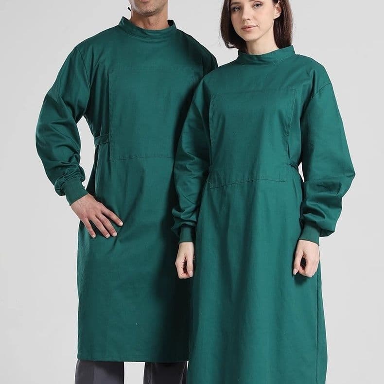 Isolation Gown Long Sleeve Surgical Gown Hospital Operating Room Workwear Reverse Wear Thickened Surgical Half/Full Coverage