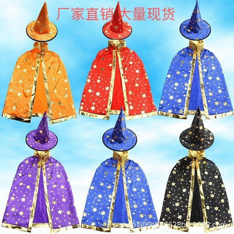Halloween capes, five-star capes, cosplay cloaks, children's dance costumes, performance costumes - factory direct sales.