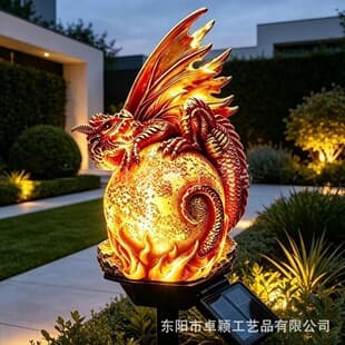 2026 Cross-Border Hot Selling Garden Spaceship Gorilla Resin Solar Outdoor Yard Decoration Wholesale