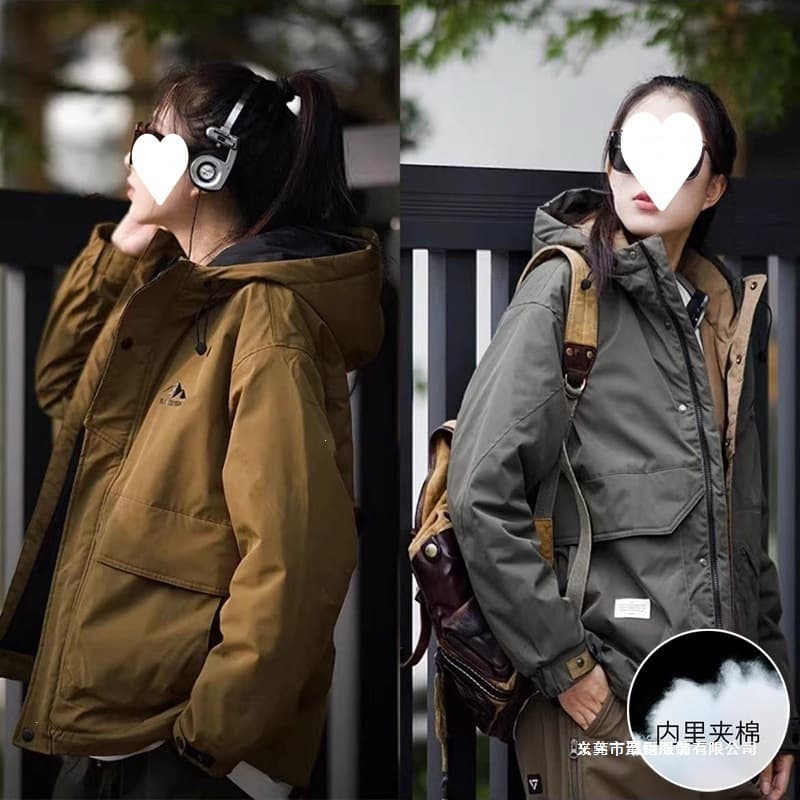 Trendy brand men's autumn and winter 2024 thickened cotton coats Korean style fashionable cotton jackets versatile warm winter cotton clothes in stock
