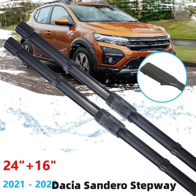 Compatible with Dacia Sandero Stepway 2021 2022 Car Windshield Wiper Blades
