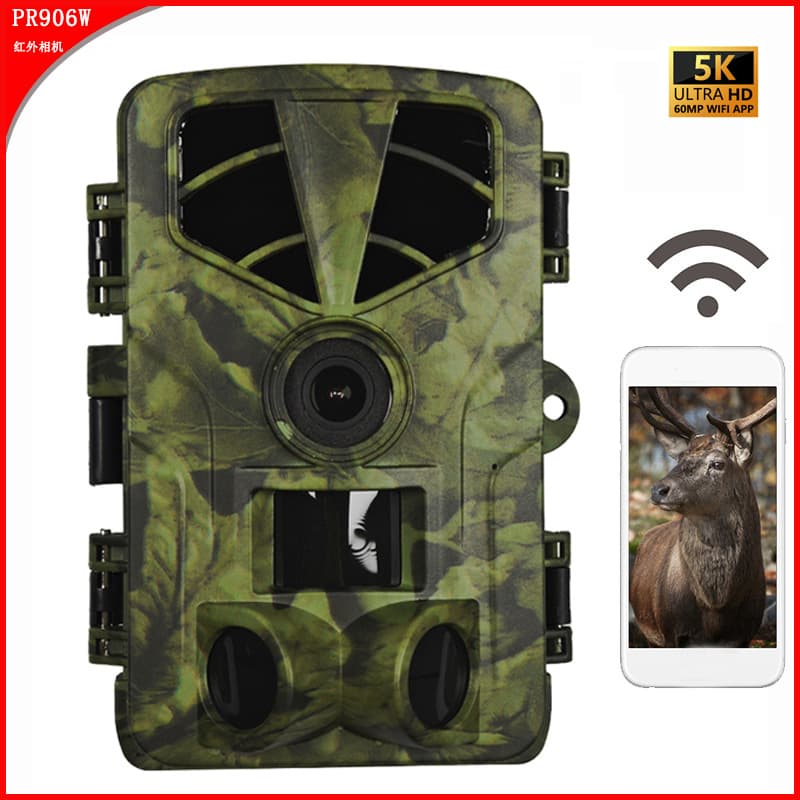 WiFi Trail Camera HD Infrared 5K Outdoor Hunting Camera with Screen [Manufacturer