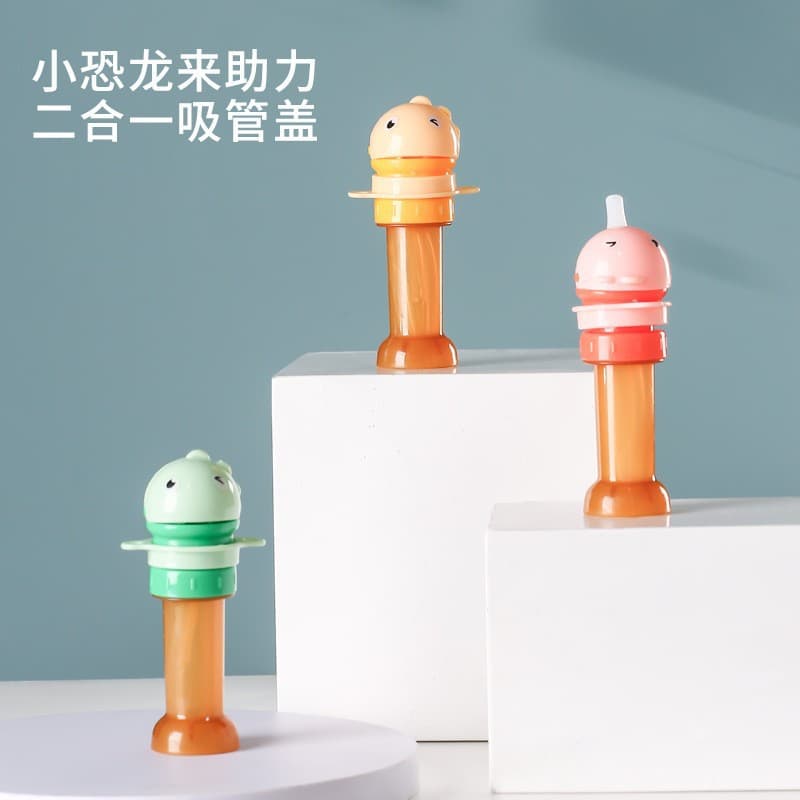 Anti-Choke Water Bottle Cap for Kids, Portable Mineral Water Straw Lid, Universal Bottle Cap Converter