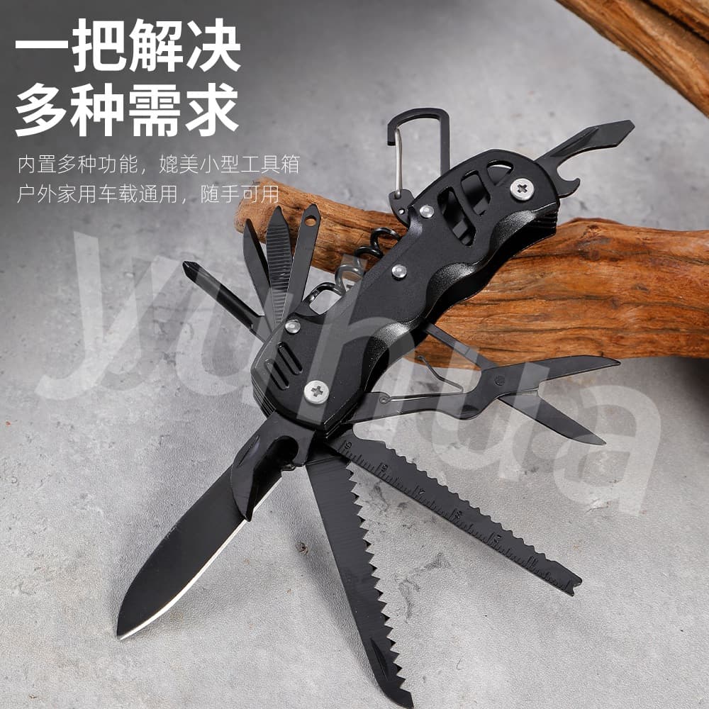 Cross-border Outdoor Multi-function Knife Swiss Army Knife Portable Field Survival Folding Knife EDC Combination Tool Knife