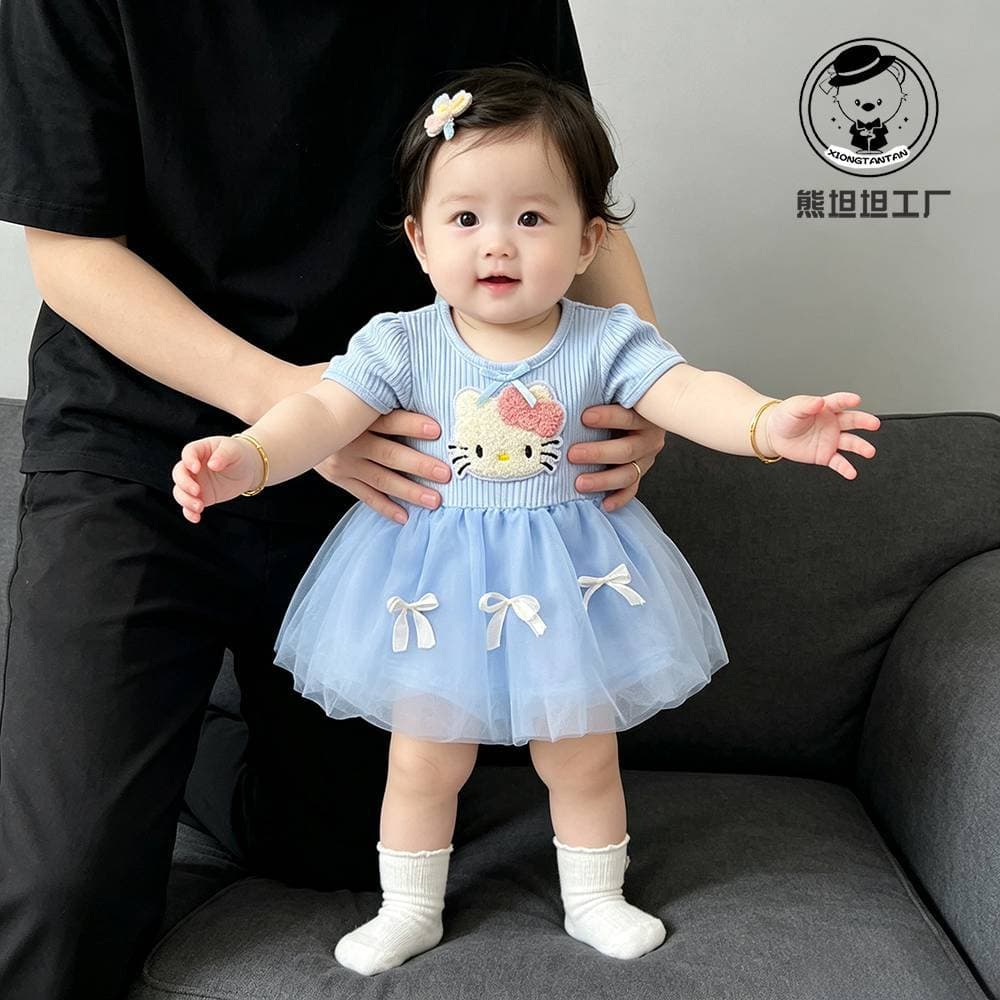 Infant Princess Dress, Thin Summer Style, Small Size One-Year-Old Baby Girl Skirt, Very Cute Dress, Summer Outfit