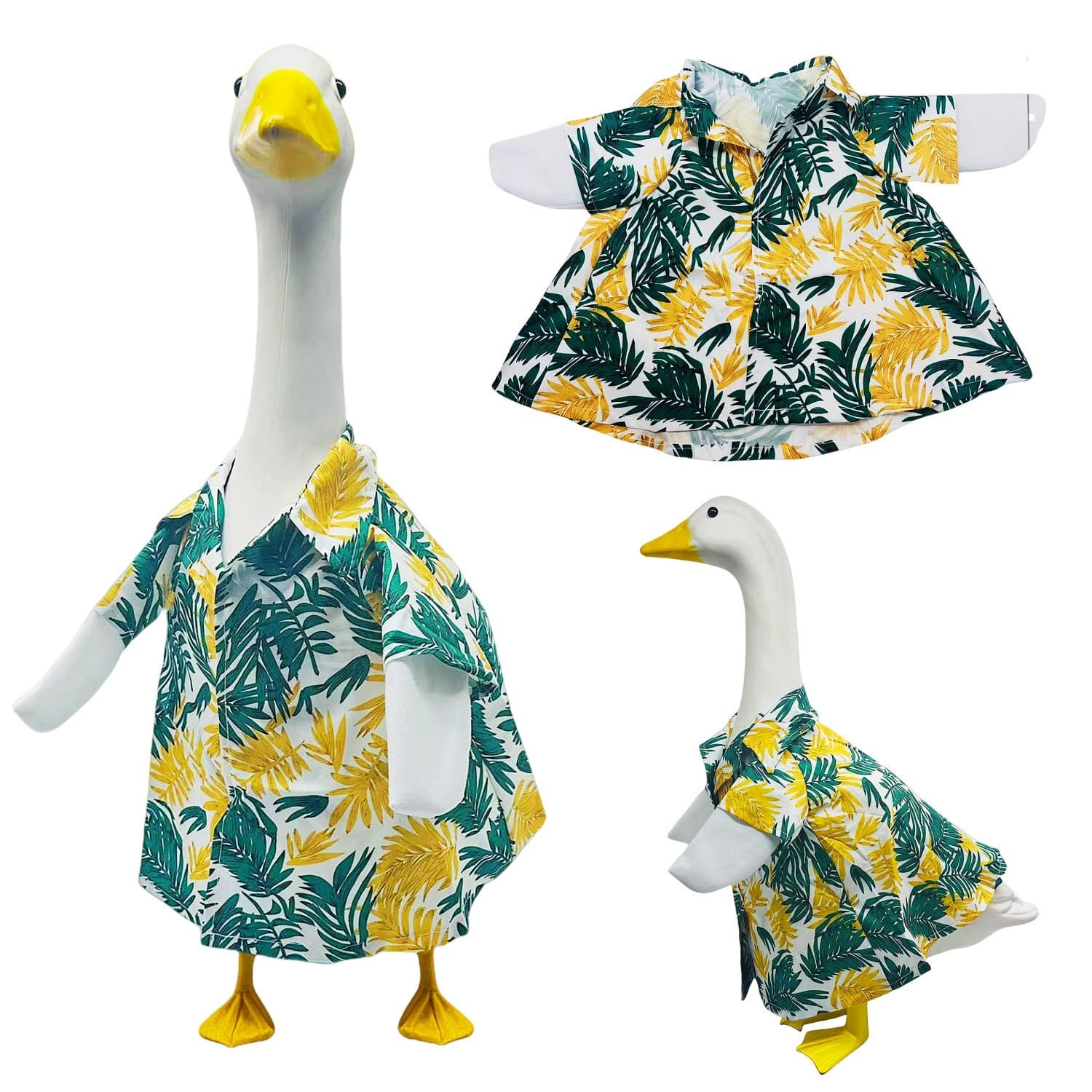 Amazon New Porch Goose Costume White Goose Gardener Outfit Set Cross-border Garden Goose Clothing Costume