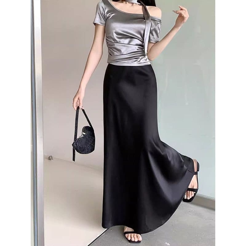 Clearance Sale ~ Cut Label, Boutique Withdrawn, Export Fashion Plus Size High-Waist Midi Pencil Skirt Mermaid Skirt Maternity