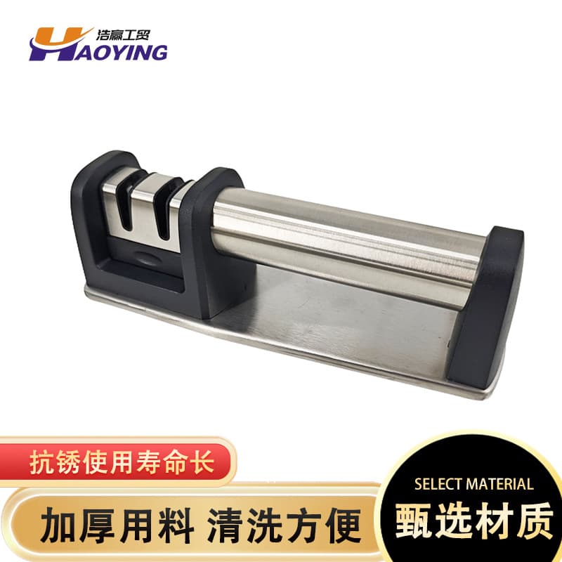 2025 New 2-Slot Ceramic Tungsten Steel Quick Knife Sharpener Kitchen Tool Manual Sharpening Stone Household Knife
