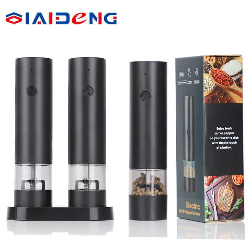 New electric pepper grinder Household black pepper grinder Handheld kitchen pepper and salt grinding tool