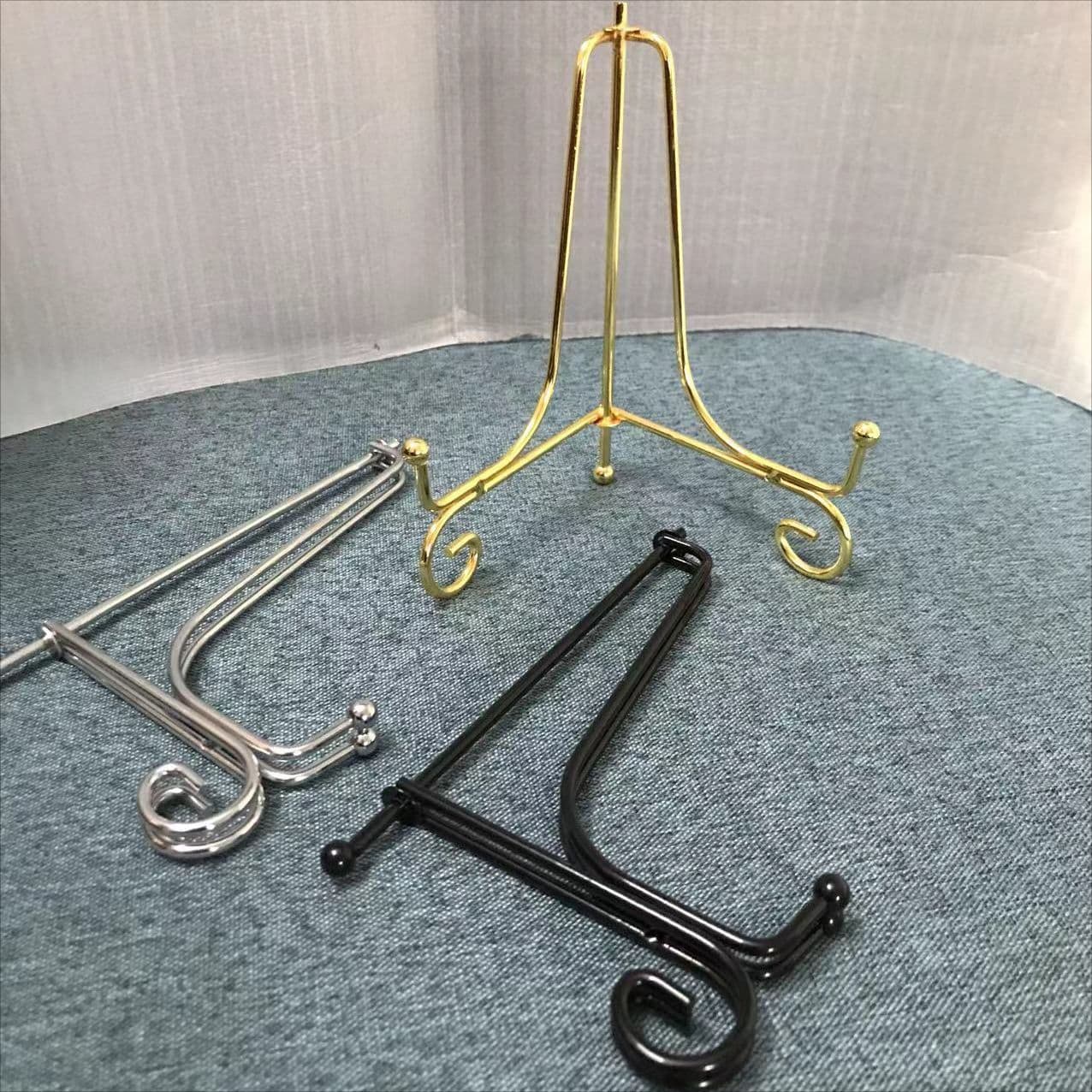 Creative Iron Plate Holder, Dish Holder, Clock Stand, CD Stand, Medal Stand, Tea Cake Display Stand