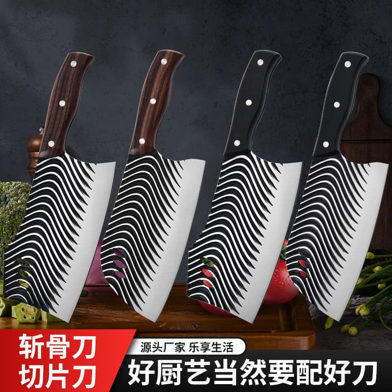 Household Kitchen Ultra-Sharp Slicing Knife, Hand-Forged Bone Cleaver, Professional Chef's Sharp Chopping Tool