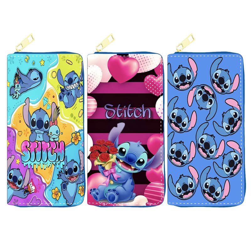 Spot European and American cute Dizi PU wallet student long wallet single pull bag cosmetic bag factory wholesale Yiwu