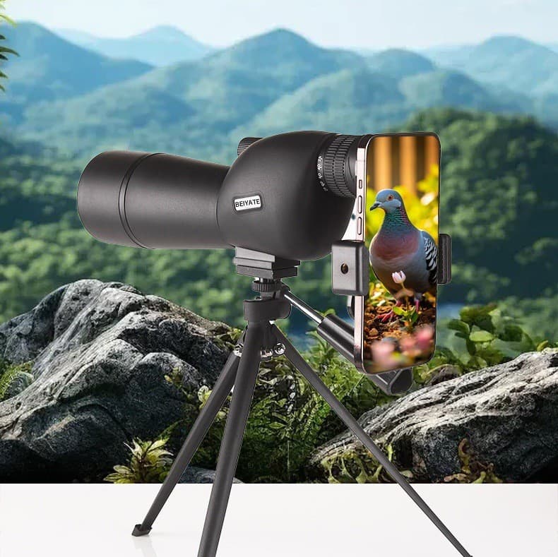Wholesale 25-75X60 Spotting Scope HD High Magnification Low-Light Night Vision Monocular Telescope for Photography Video Recording Wide Angle