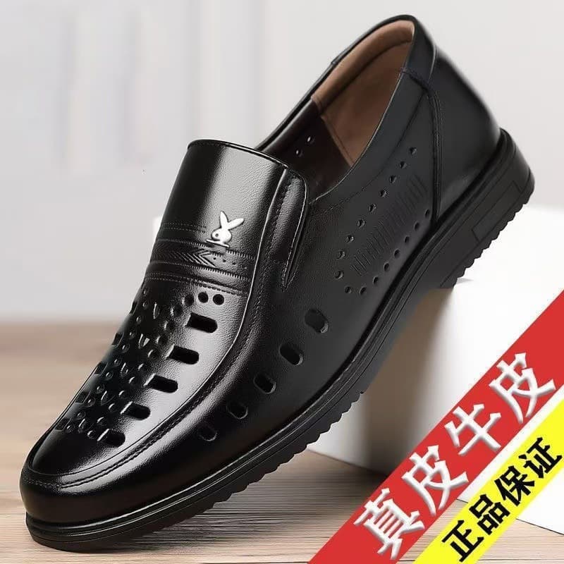 Men's Hot Selling Leather Sandals - Business Casual, Soft Sole, Breathable, Microfiber Leather, Formal Sandals